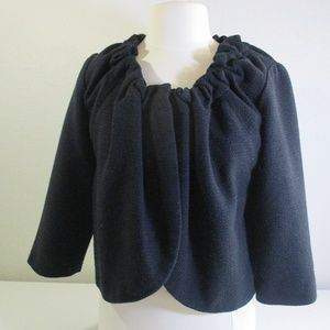 Simply Vera Retro Sweater Cape Jacket Black sz 14